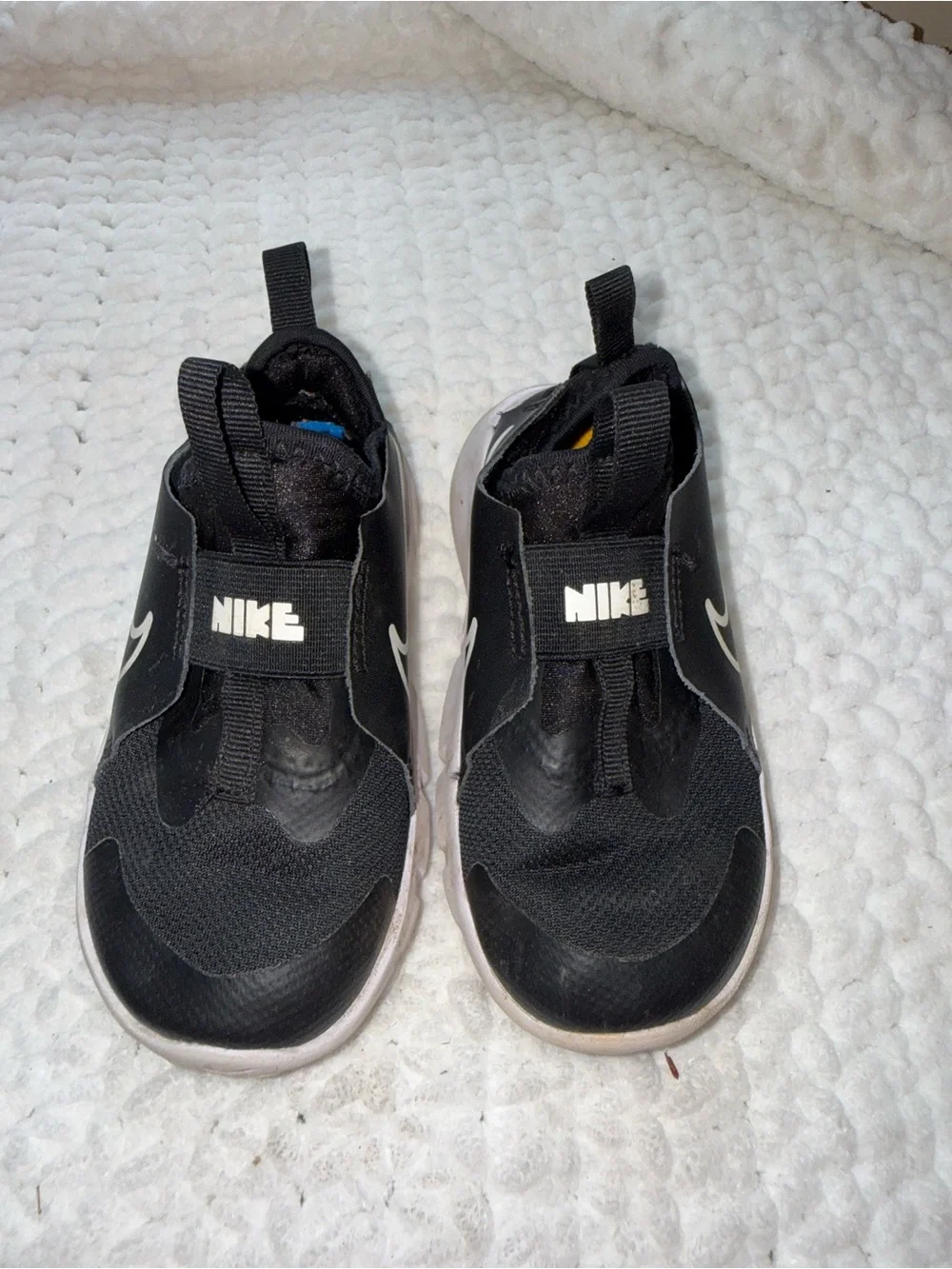 Nike Kids Black and White Slip-On Sneakers